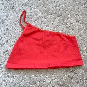 one shoulder strap crop top